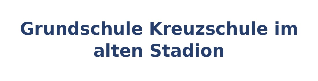 Grundschule Kreuzschule im alten Stadion Logo